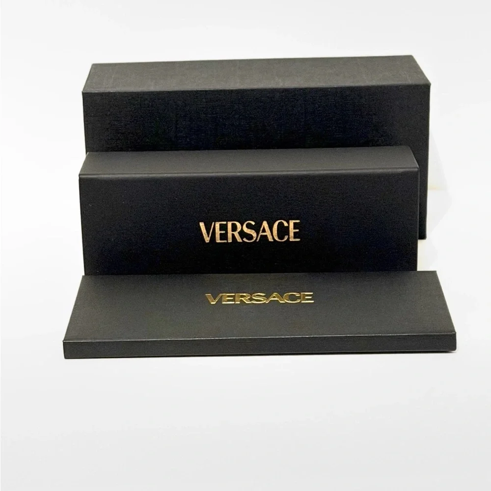 Versace Mod 4483 D 593/87 Gray Sunglasses Silver With Nose Pads Authentic New